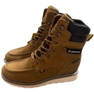 Sureway Men's 819-WP Waterproof Leather Work Boots Size 8.5 Tobacco Brown NEW